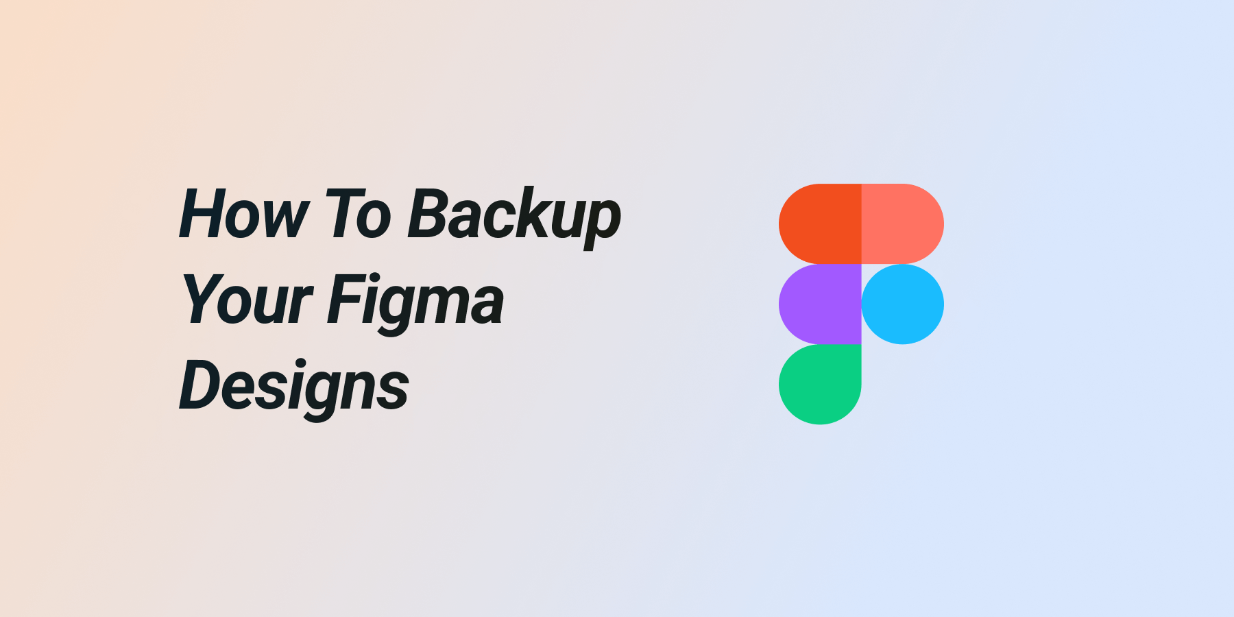 How to backup figma