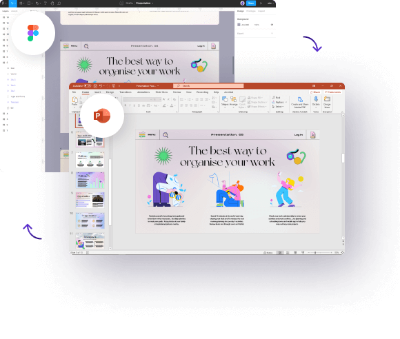 Figma to Powerpoint converter example