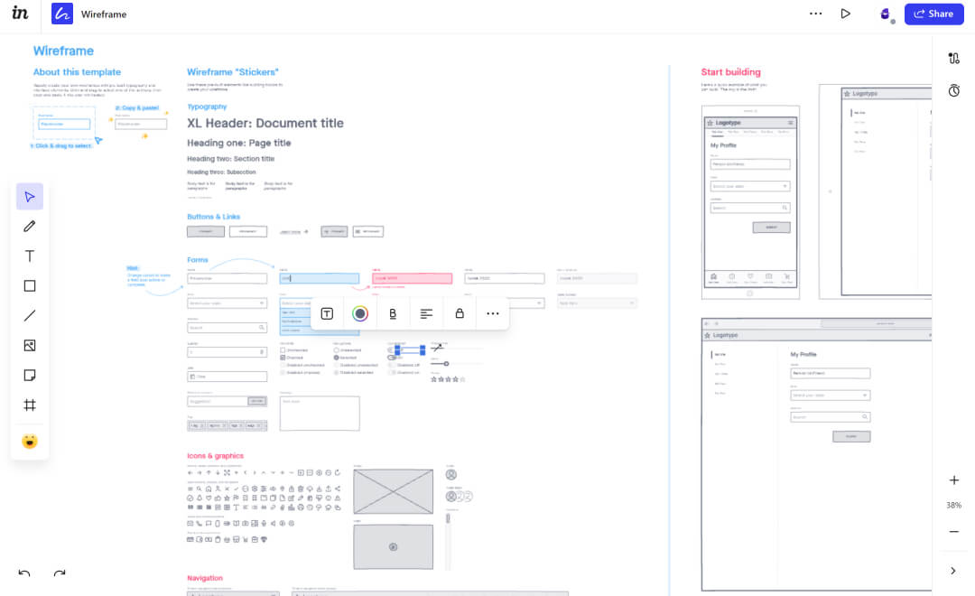 Invision Freehand Demo Preview