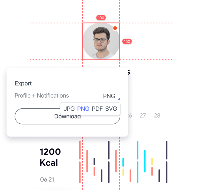 Export JPG, PNG, PDF online