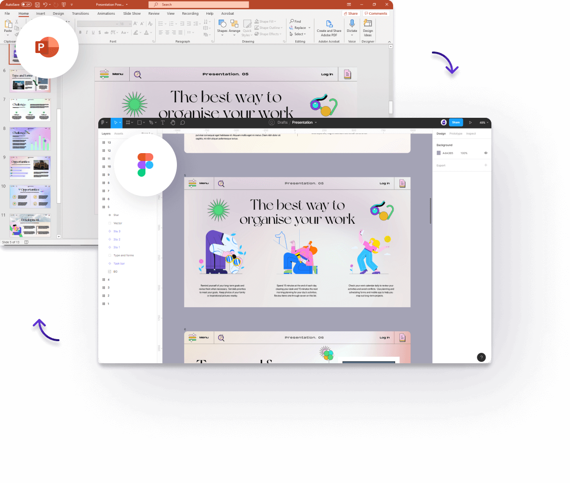 Powerpoint to Figma Example