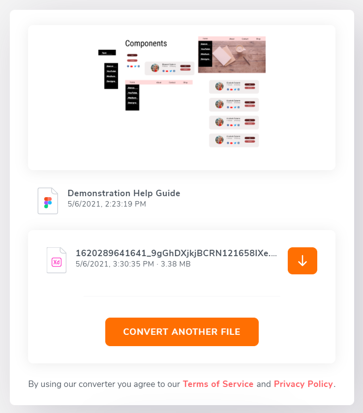 conversion figma to xd