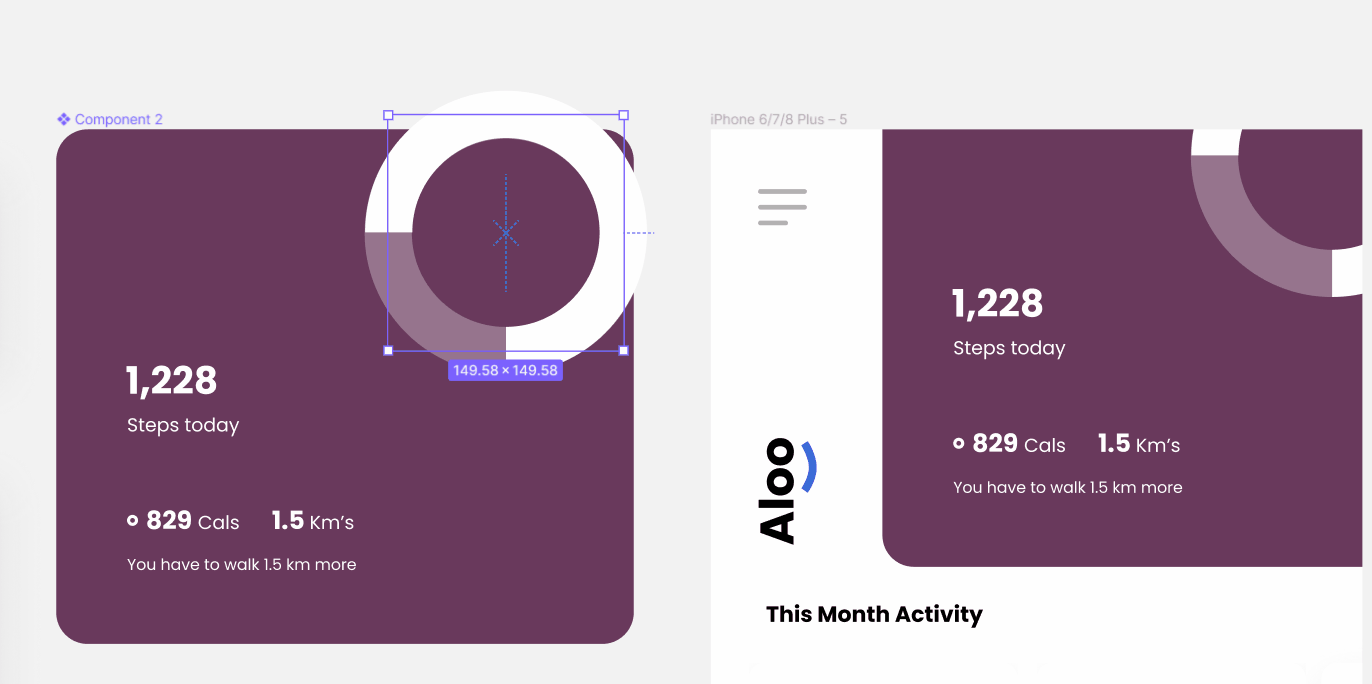 demonstrating layouts in Figma components